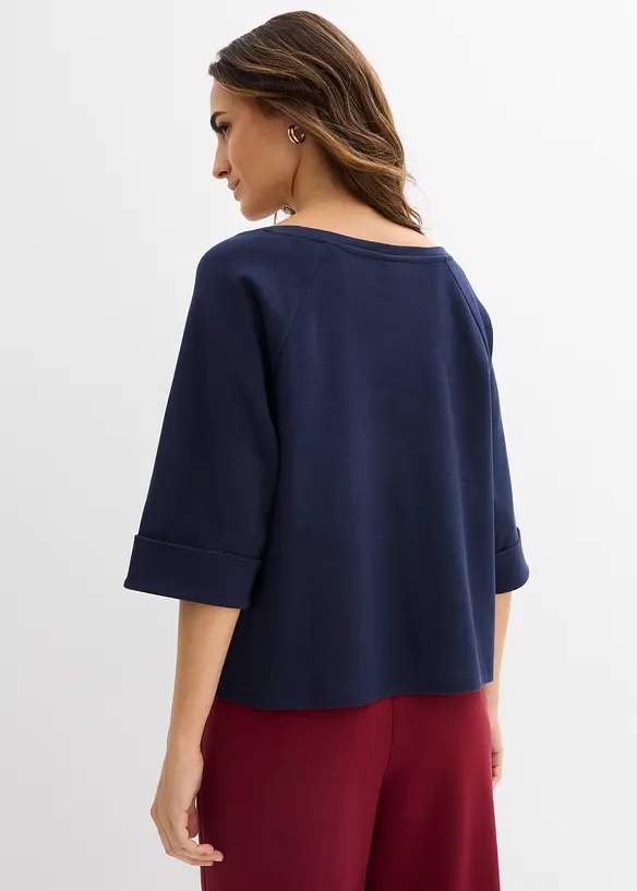 T-shirt &agrave; manches raglan en coton &eacute;pais, bonprix