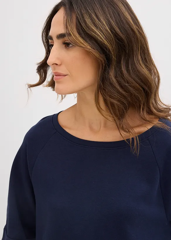 T-shirt &agrave; manches raglan en coton &eacute;pais, bonprix