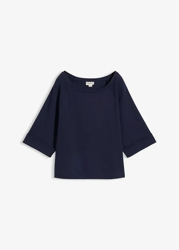 T-shirt &agrave; manches raglan en coton &eacute;pais, bonprix