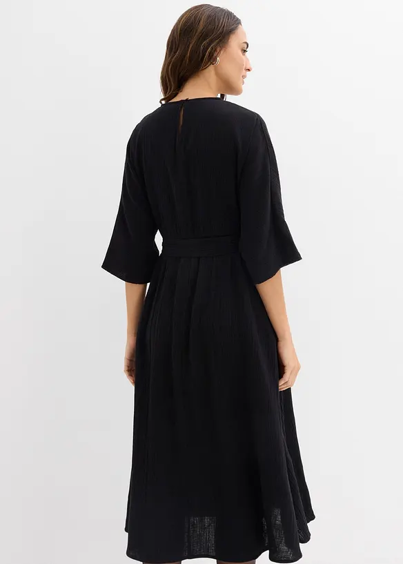 Robe midi en coton doux, bonprix