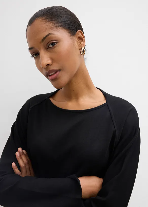 T-shirt manches longues 100% coton, bonprix