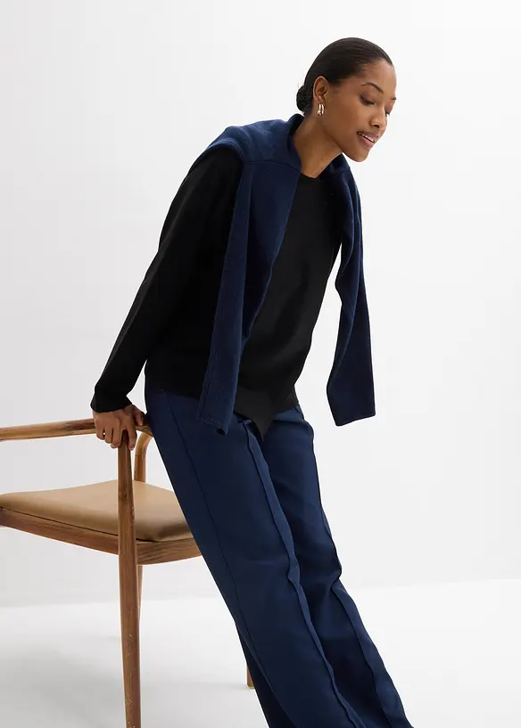 T-shirt manches longues 100% coton, bonprix