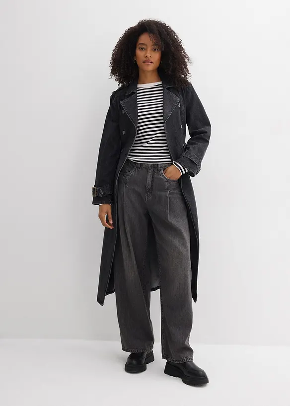 Jean large taille haute, bonprix