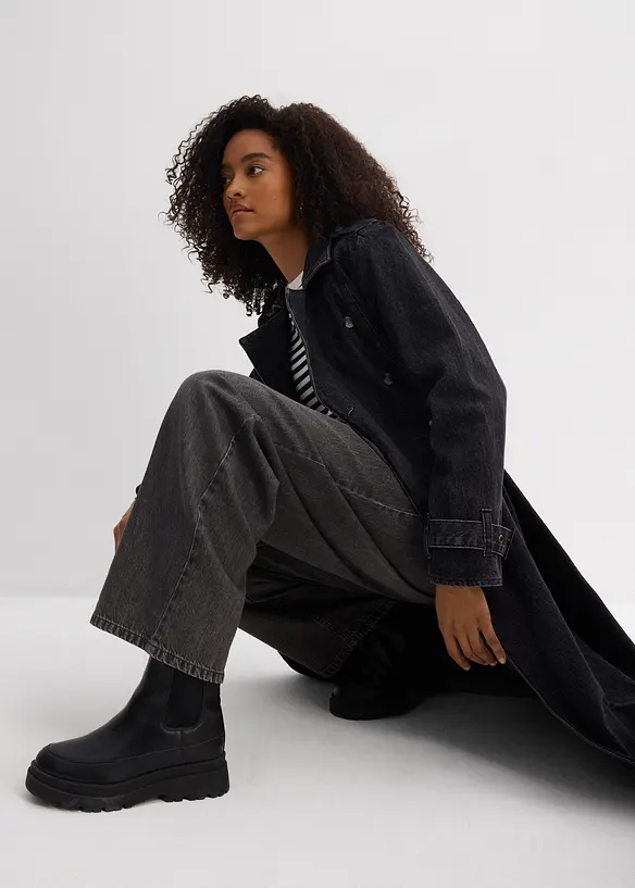 Jean large taille haute, bonprix