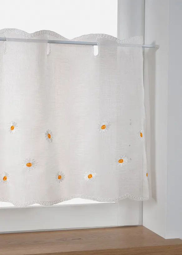 Brise-bise &agrave; broderie florale, bonprix