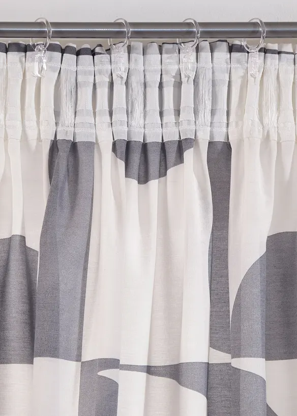 Voilage &agrave; imprim&eacute; graphique (1 pce), bonprix