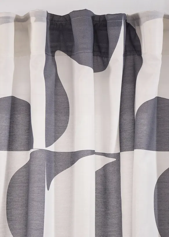 Voilage &agrave; imprim&eacute; graphique (1 pce), bonprix