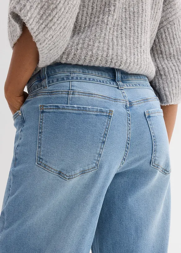 Jean large taille mi-haute, bonprix