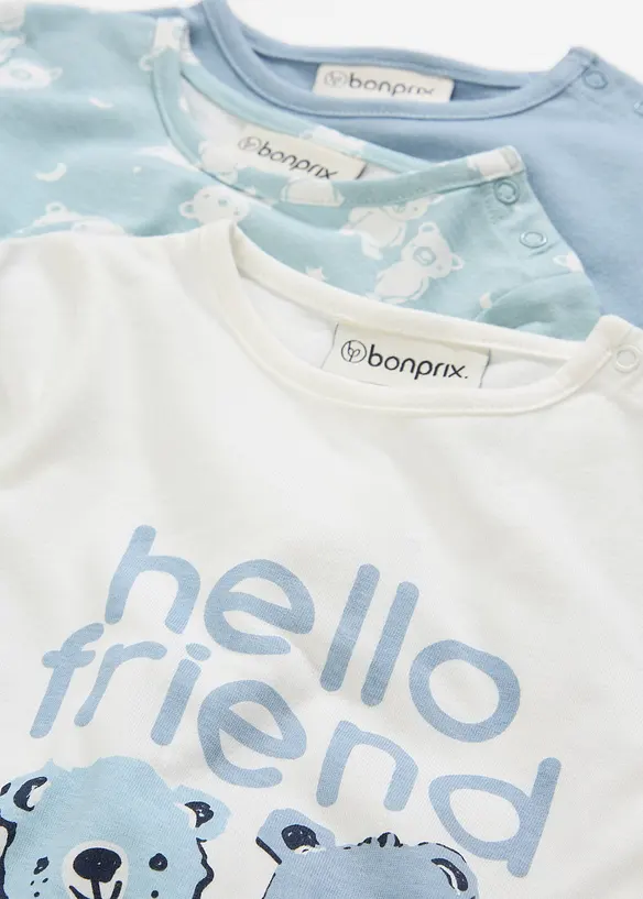 Lot de 3 dors-bien 100% coton, bonprix