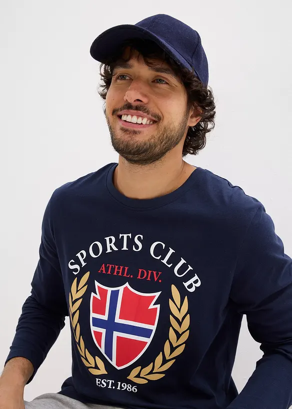 T-shirt manches longues 100% coton, bonprix