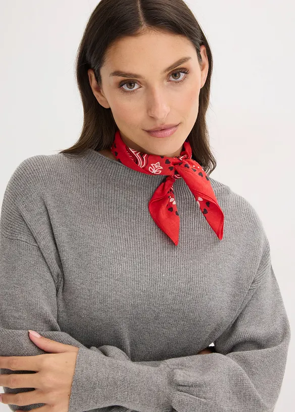 Foulard &agrave; imprim&eacute; c&oelig;urs, bonprix