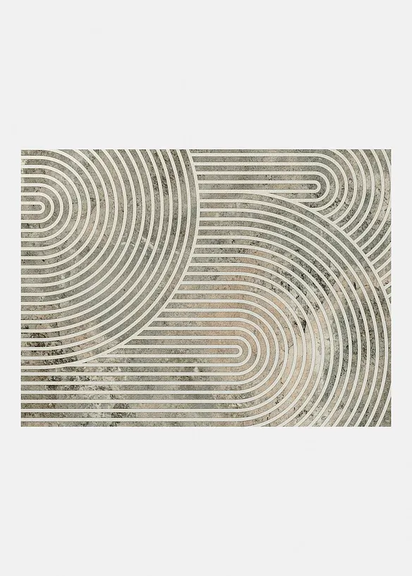 Paillasson lavable &agrave; motif graphique, bonprix