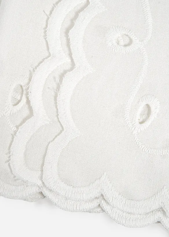 Lot de 2 serviettes en coton avec broderies, bonprix