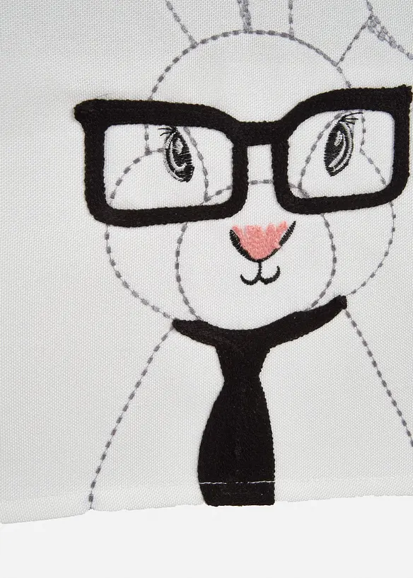 Chemin de table avec broderie de lapins, bonprix