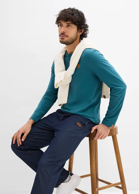 Pantalon de jogging aspect denim, bonprix