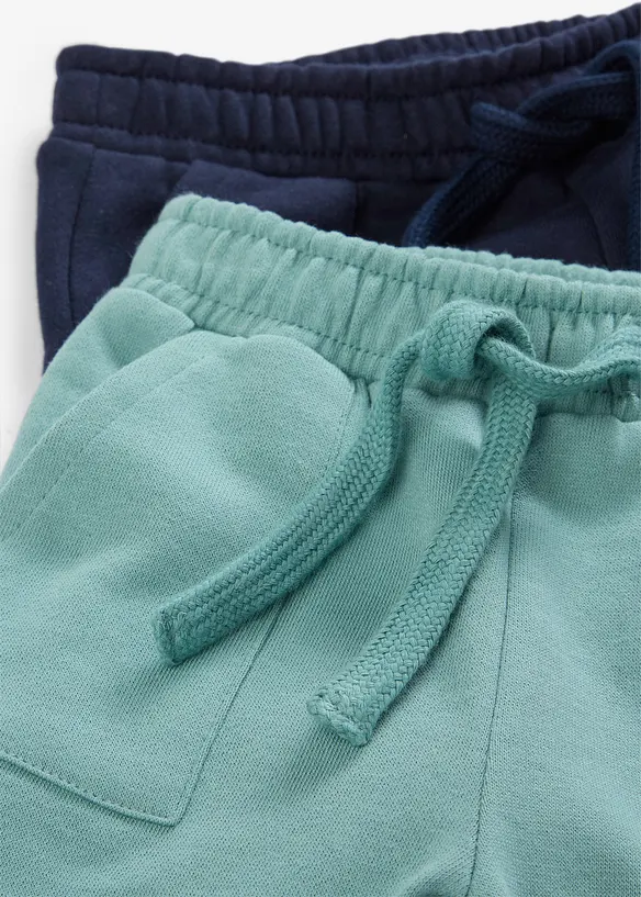 Lot de 2 pantalons de jogging 100% coton, bonprix