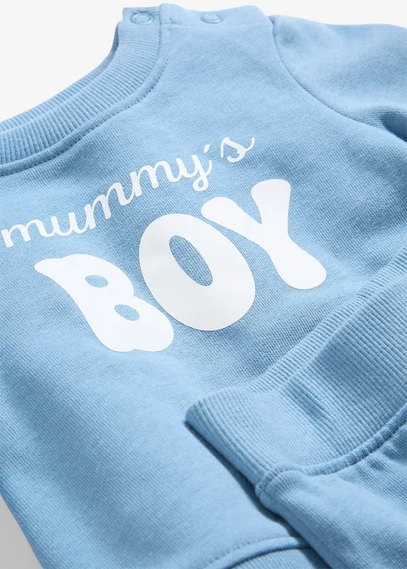 Sweat-shirt et pantalon 100% coton (ens. 2 pces), bonprix