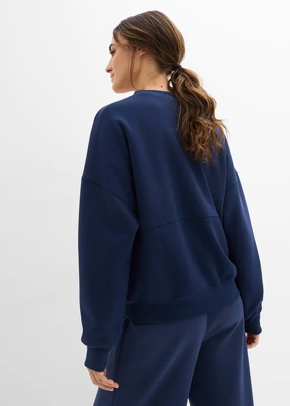 Sweat zipp&eacute; oversize en mati&egrave;re n&eacute;opr&egrave;ne, bonprix