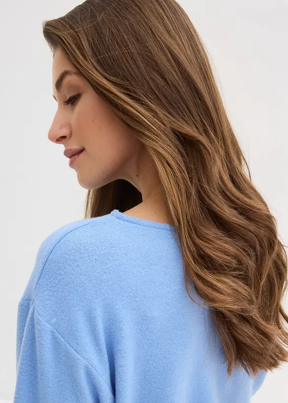 T-shirt manches longues doux avec viscose, bonprix