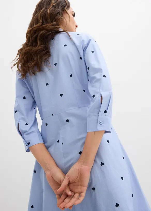 Robe-chemise 100% coton, bonprix