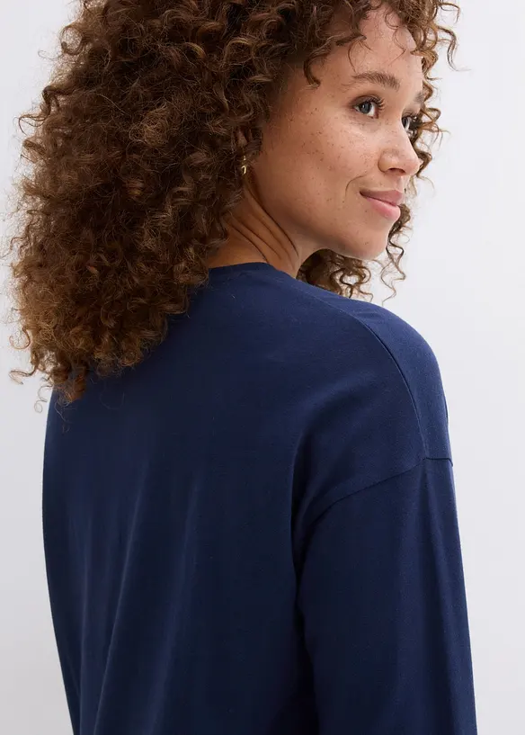 T-shirt avec empi&egrave;cement chemisier, bonprix