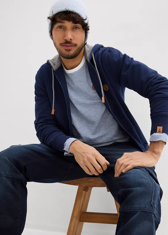 T-shirt manches longues 100% coton, bonprix