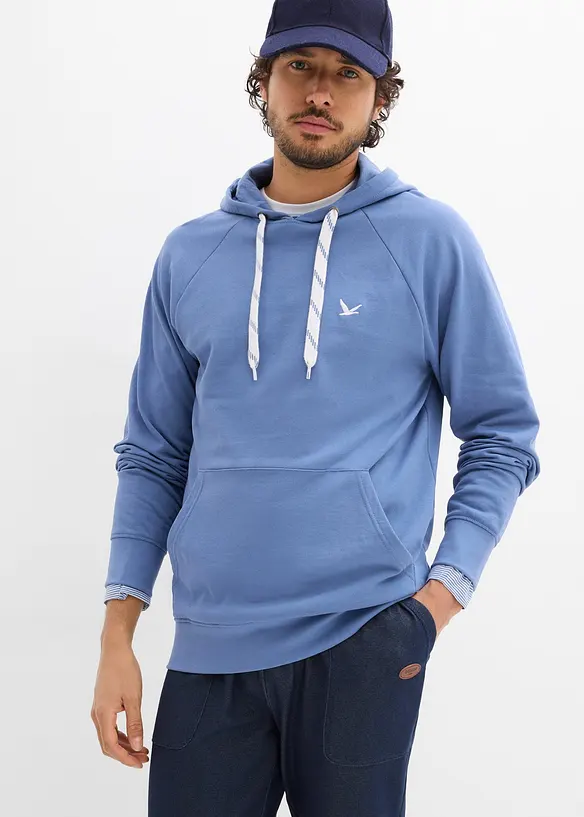 Sweat &agrave; capuche 100% coton, bonprix