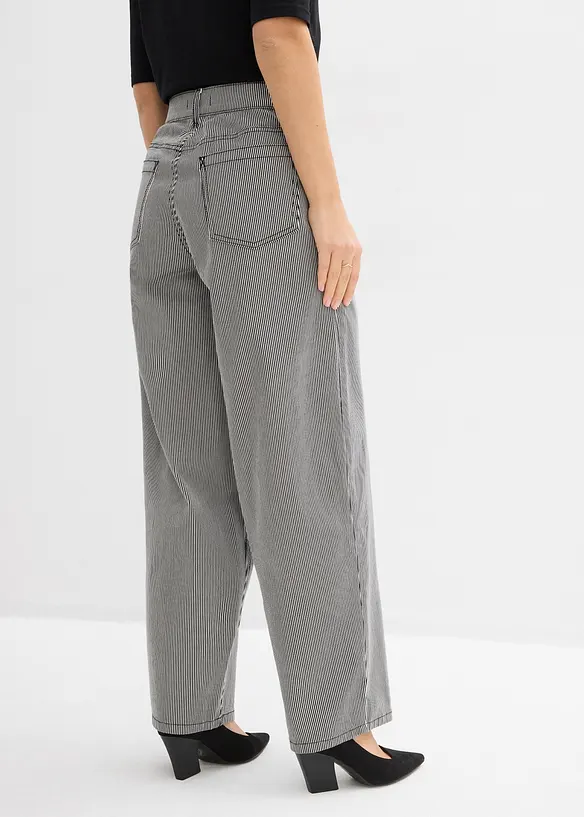 Pantalon ballon &agrave; rayures, bonprix