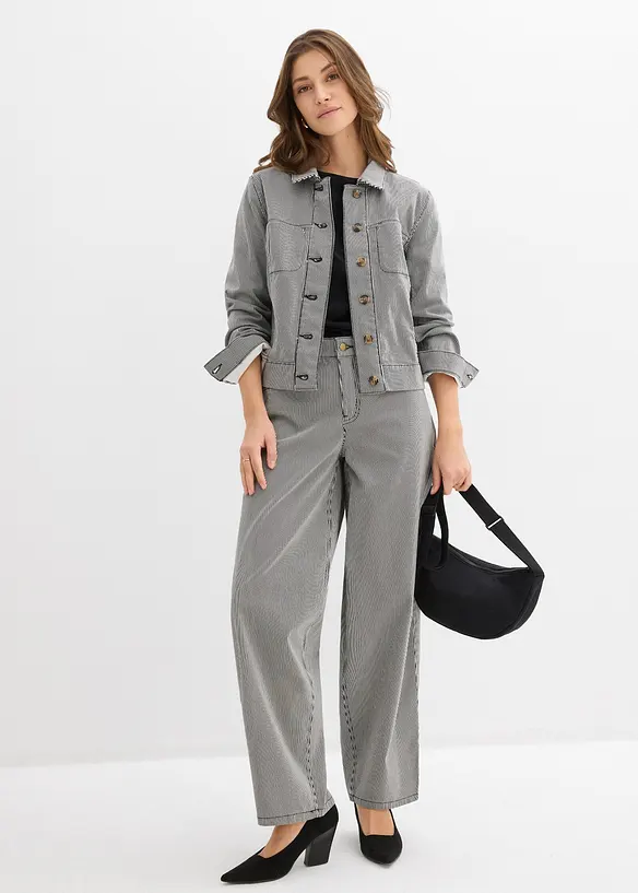 Pantalon ballon &agrave; rayures, bonprix