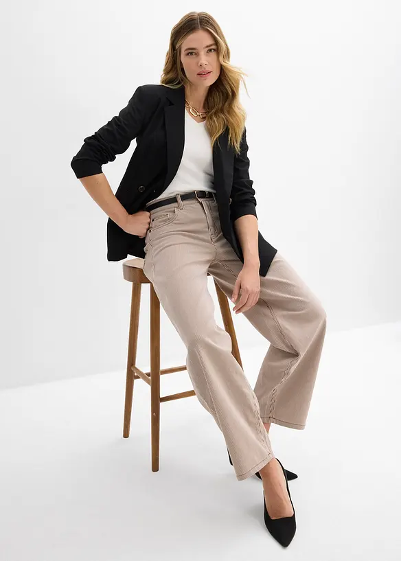 Pantalon ballon &agrave; rayures, bonprix