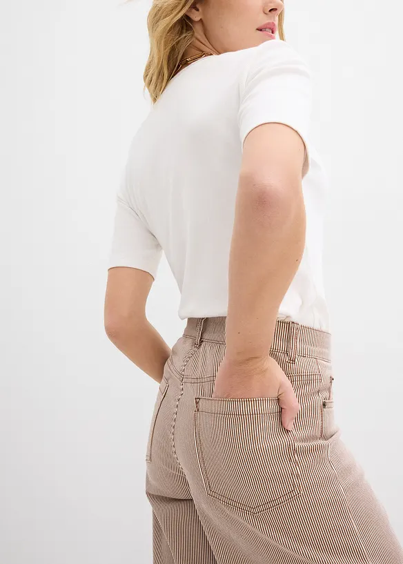 Pantalon ballon &agrave; rayures, bonprix