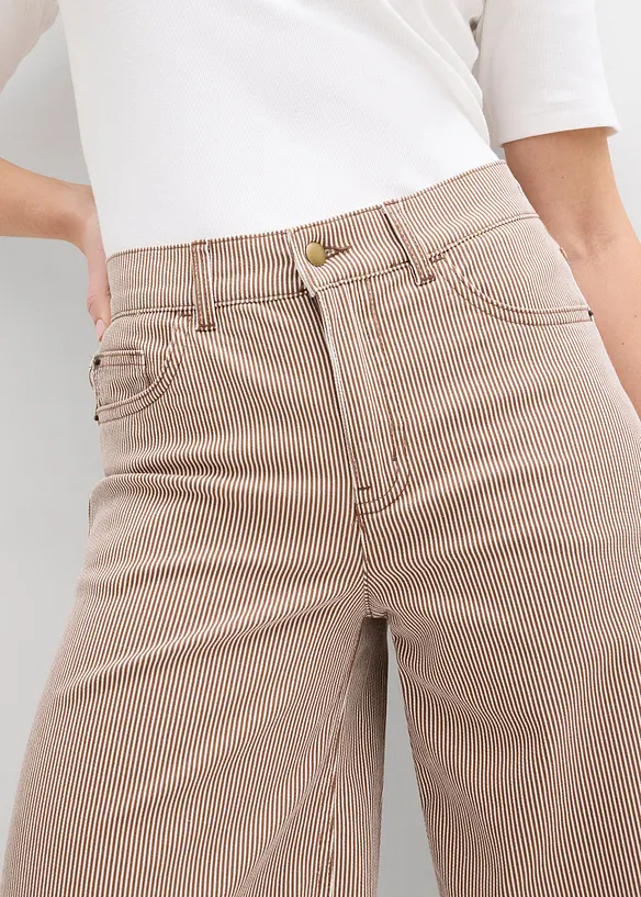 Pantalon ballon &agrave; rayures, bonprix