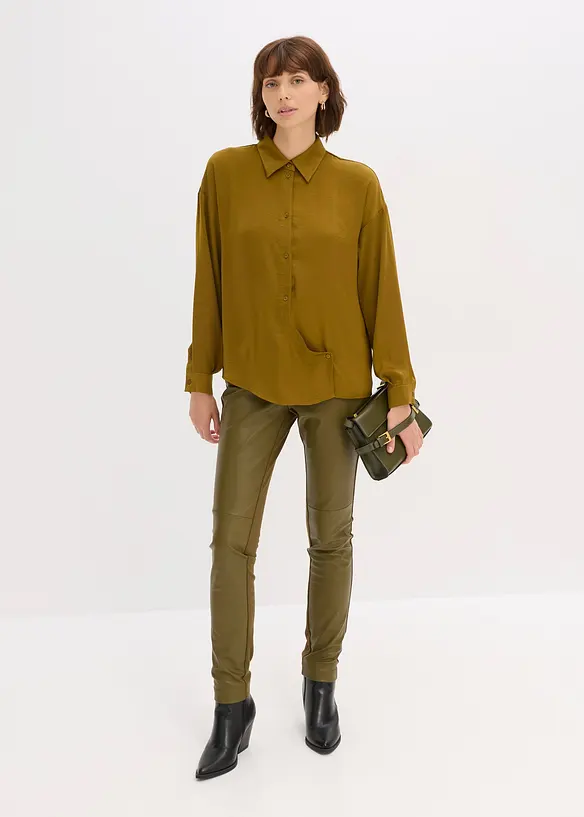 Chemisier en satin fluide, bonprix