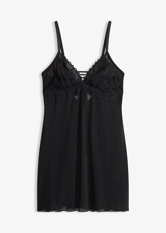 N&eacute;glig&eacute; &agrave; dentelle c&oelig;urs, sans armatures, bonprix