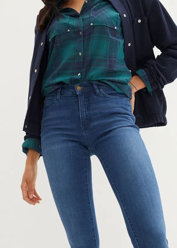 Jean slim taille haute, sculptant, bonprix