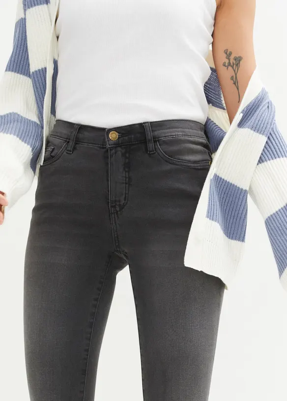 Jean slim taille haute, sculptant, bonprix