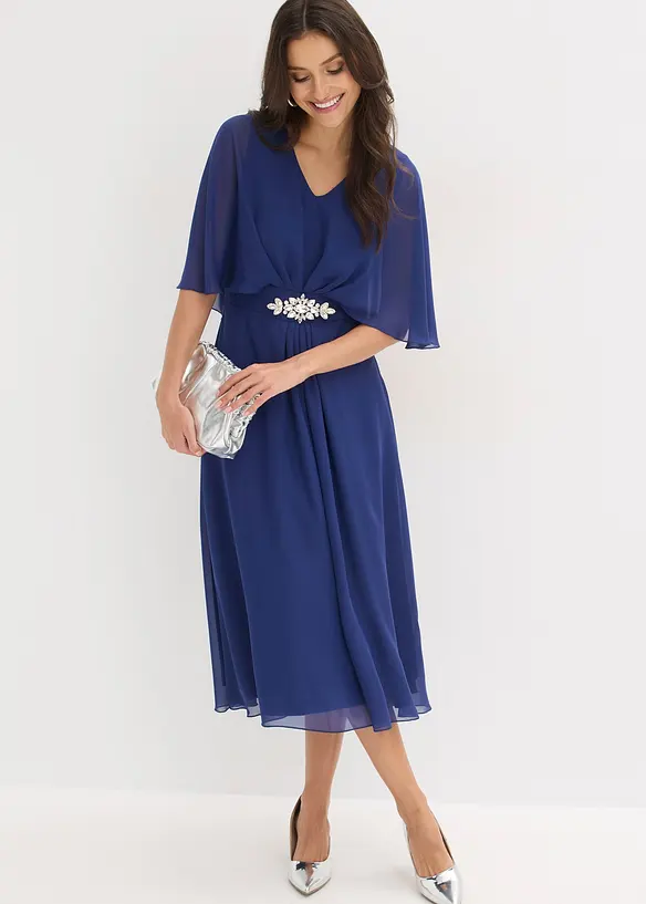 Robe en mousseline avec strass, bonprix