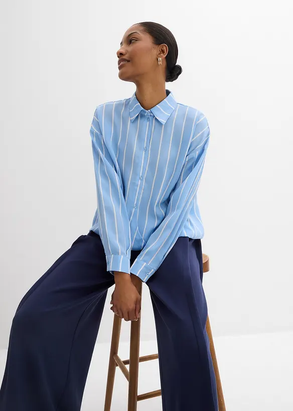 Chemisier en satin fluide, bonprix