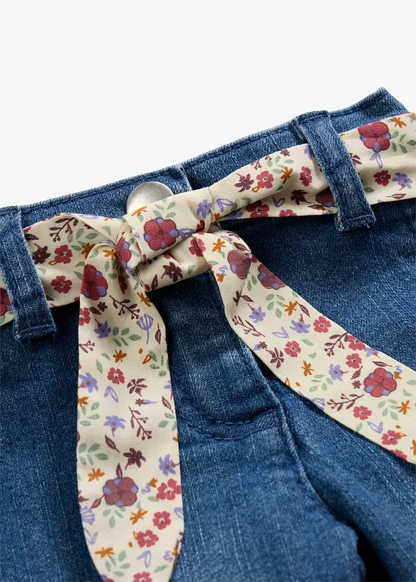 Jean taille extensible avec ceinture, bonprix