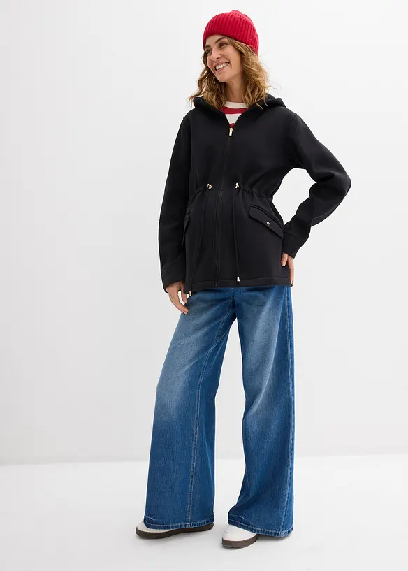 Veste zipp&eacute;e 2en1 pour la grossesse avec empi&egrave;cement de portage, bonprix