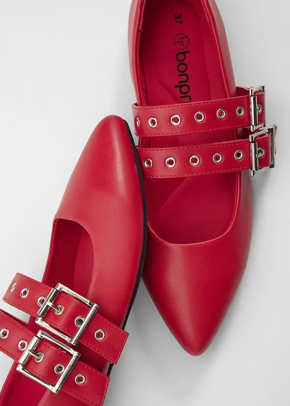 Ballerines &agrave; brides et premi&egrave;re rembourr&eacute;e, bonprix