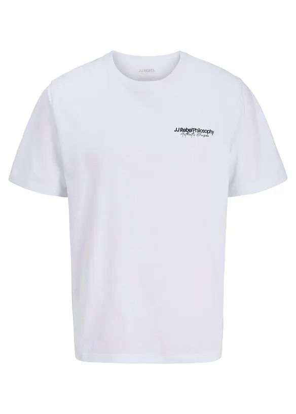 T-shirt JJ REBEL loose, 100% coton, JJ REBEL