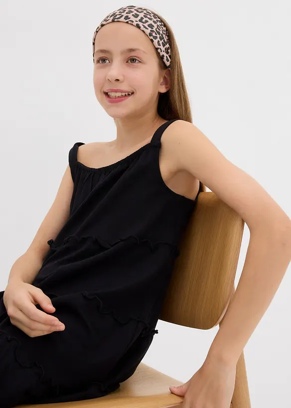 Robe 100% coton &agrave; bretelles, bonprix