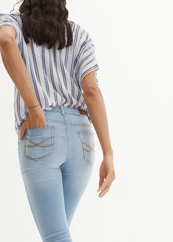 Jean skinny taille mi-haute, extensible, bonprix