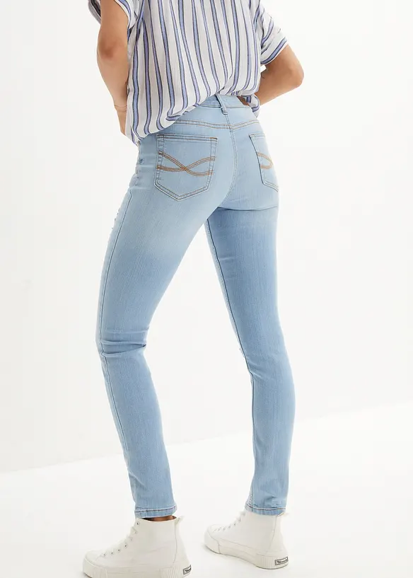 Jean skinny taille mi-haute, extensible, bonprix