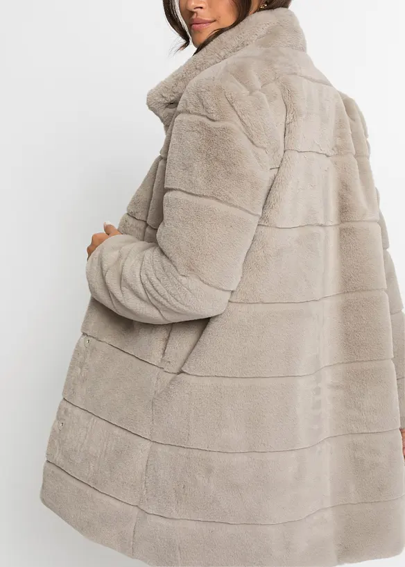 Manteau en tissu peluche, bonprix