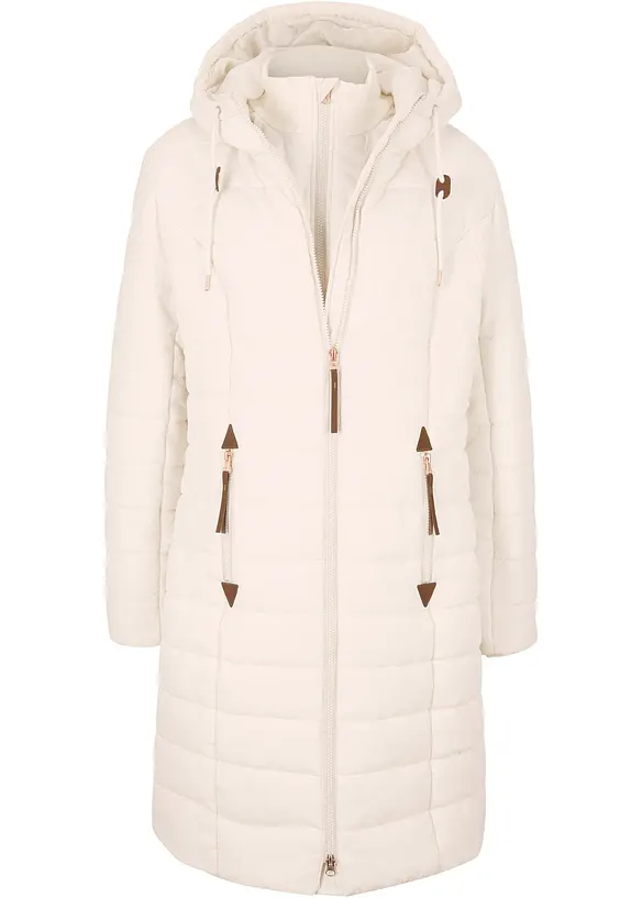 Doudoune longue, style 2 en 1, bonprix