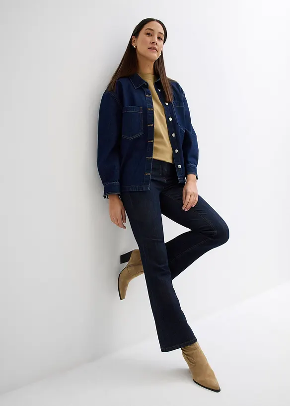 T-shirt long en interlock, bonprix