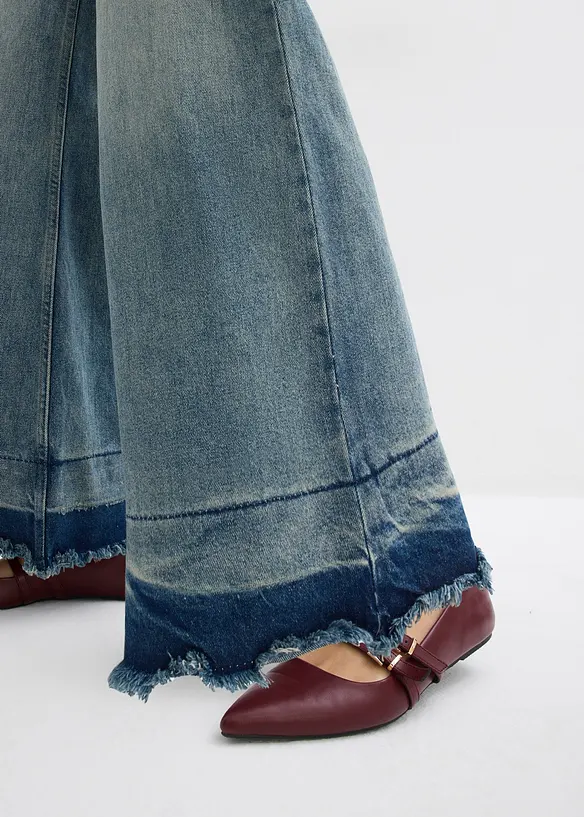 Jean large taille mi-haute, bonprix