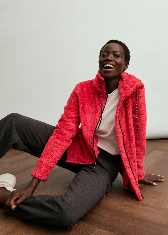 Veste en polaire peluche, bonprix